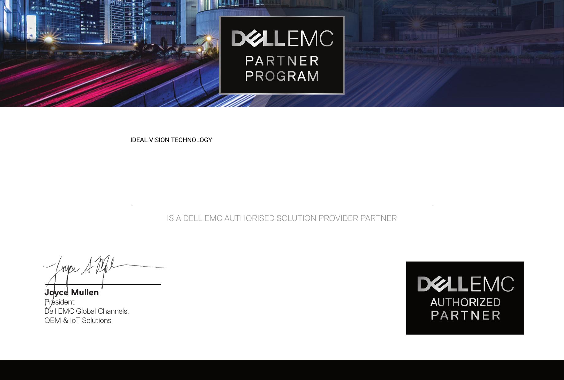 Dell EMC Authorised Solution Provider